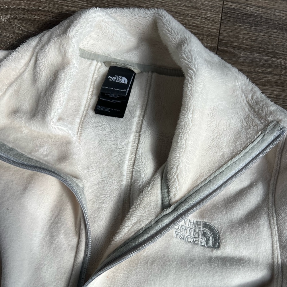 Ivory north face jacket